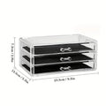 Nail polish storage box, nail polish display box, transparent multi-layer storage rack, cosmetics, lipstick, jewelry storage Zpaxo 3 layers