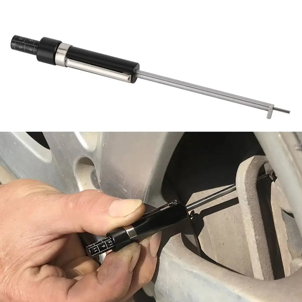 6mm Thickness Brake Pad Thickness Gauge 0.2 Inch Thickness Convenient Brake Pad Tester Automotive Measurement Pen Ruler Design Zpaxo