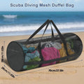 Foldable Mesh Swim Bag – Large Beach & Dive Gear Bag | Zpaxo Mesh Sports Bag Zpaxo Black