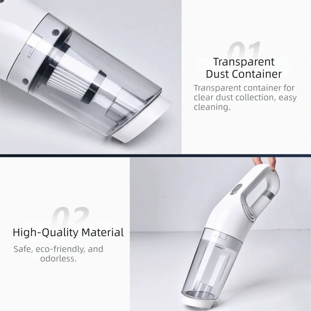 Large Suction Handheld Vacuum Cleaner Dual Use Power Pet Hair Zpaxo