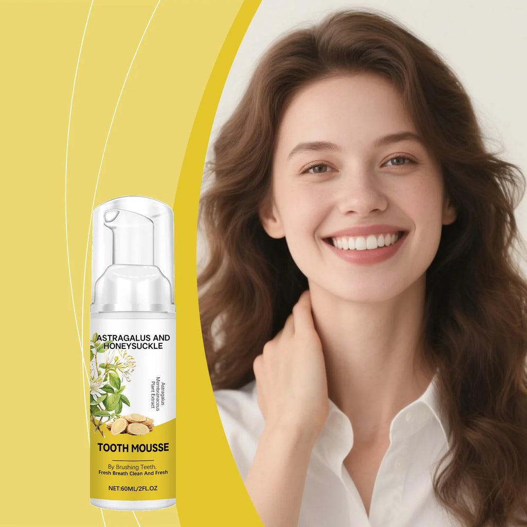Astragalus Foam Toothpaste Mousse – Whiten & Freshen Breath 60ml Foam Toothpaste Mousse Zpaxo