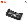 Car Storage Net Stretchable Mesh Pocket Magic Elastic Sticker