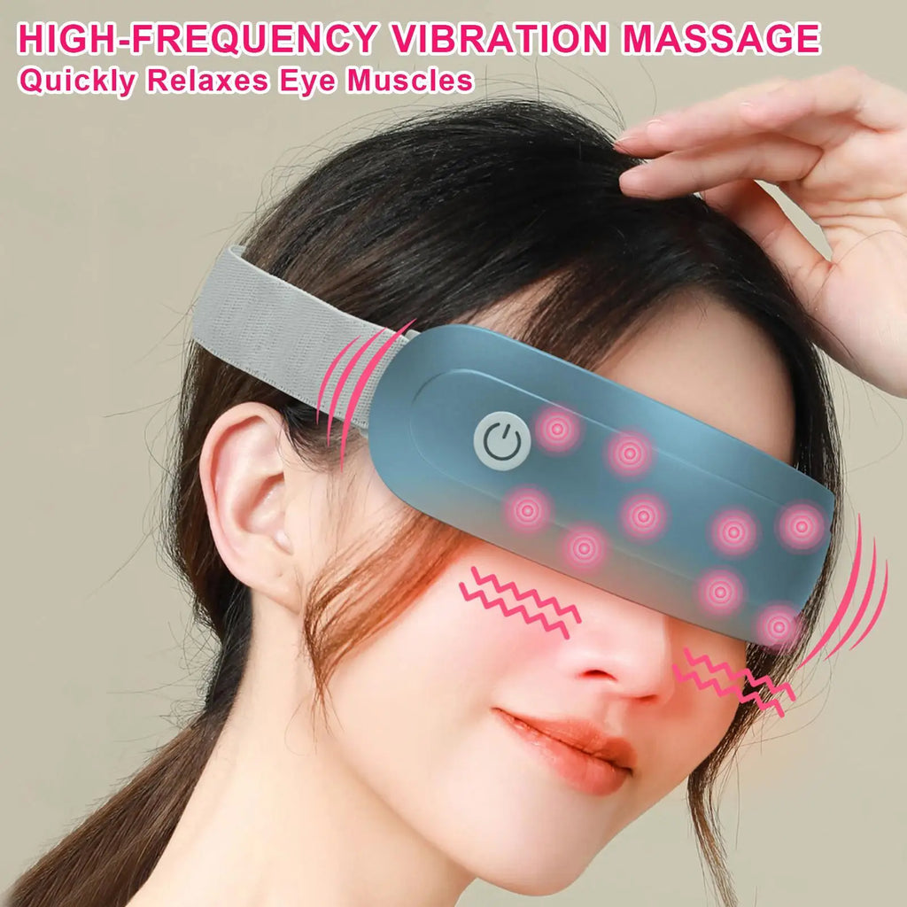 Wearable Eye Massager – 4 Modes, Vibration & Music | Portable Eye Massager Zpaxo