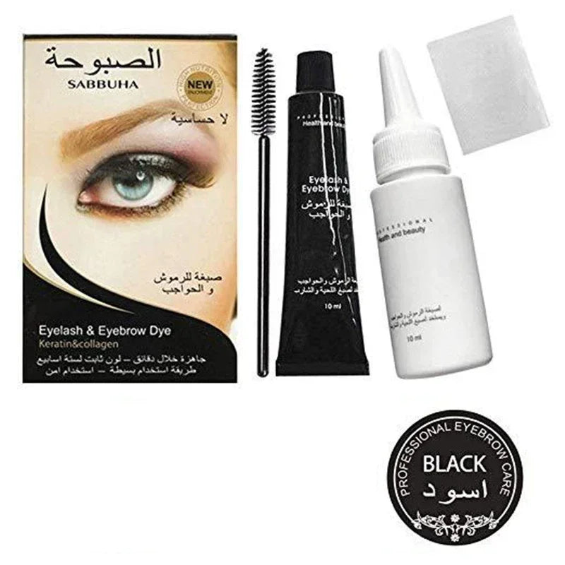 1 PC Professional Series Eyelash Eyebrow Dye Gel 15-minute Fast Tint Easy Dye Eyelash Brown Black Color Tint Cream Kit Zpaxo Black
