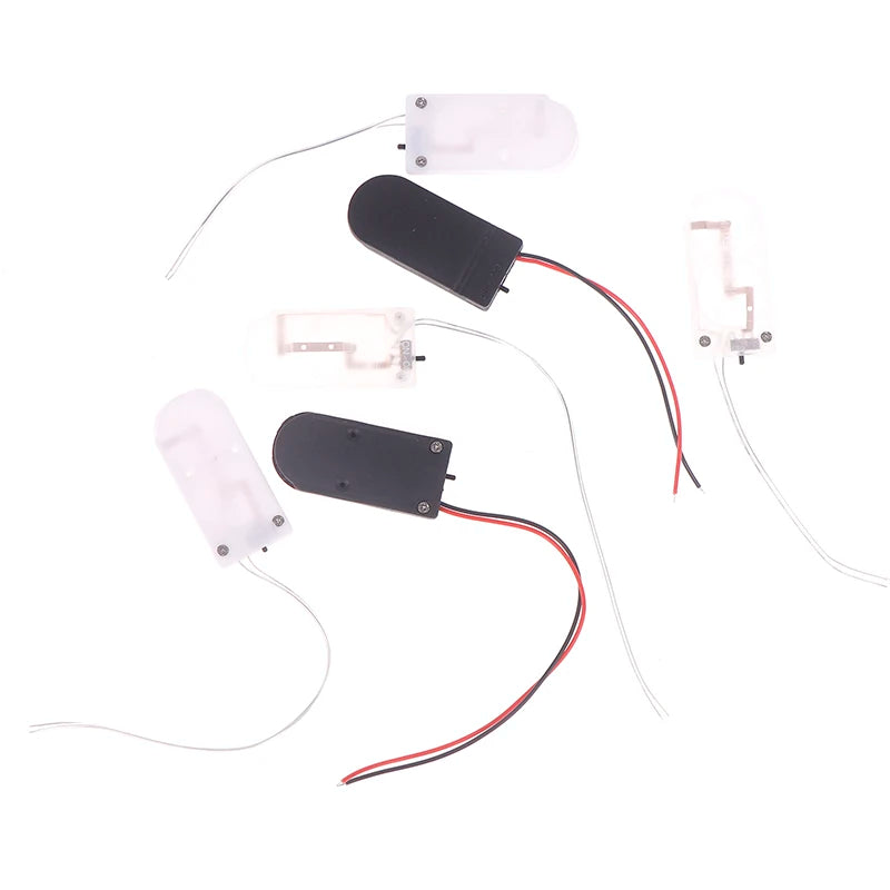 CR2032 Button Coin Cell Battery Holder Case Cover ON-OFF Switch+10