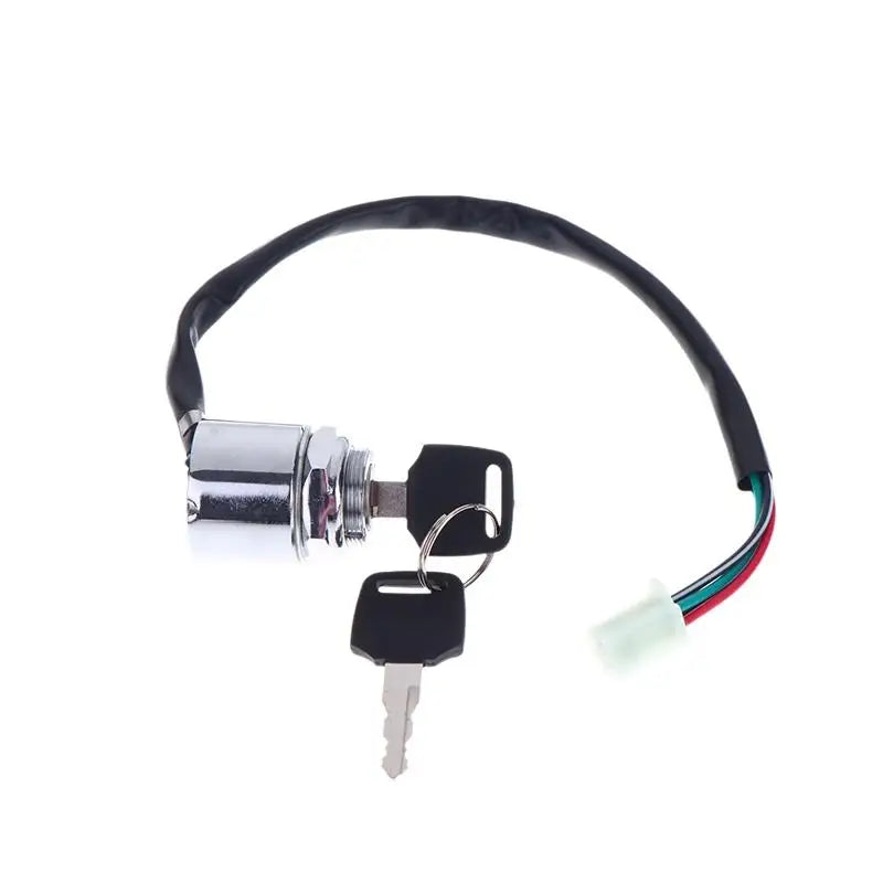 Universal Motorcycle 4-Wire Ignition Switch – Waterproof, 2 Keys