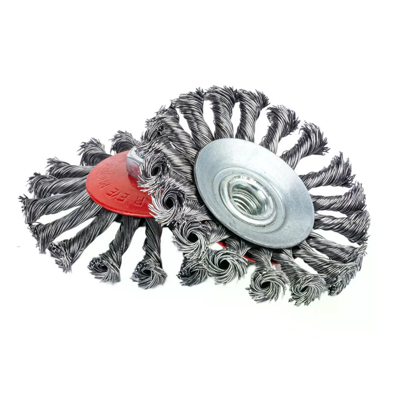 Twisted Steel Wire Wheel Abrasive 75 M14 Cup Brush Powerful Paint Zpaxo