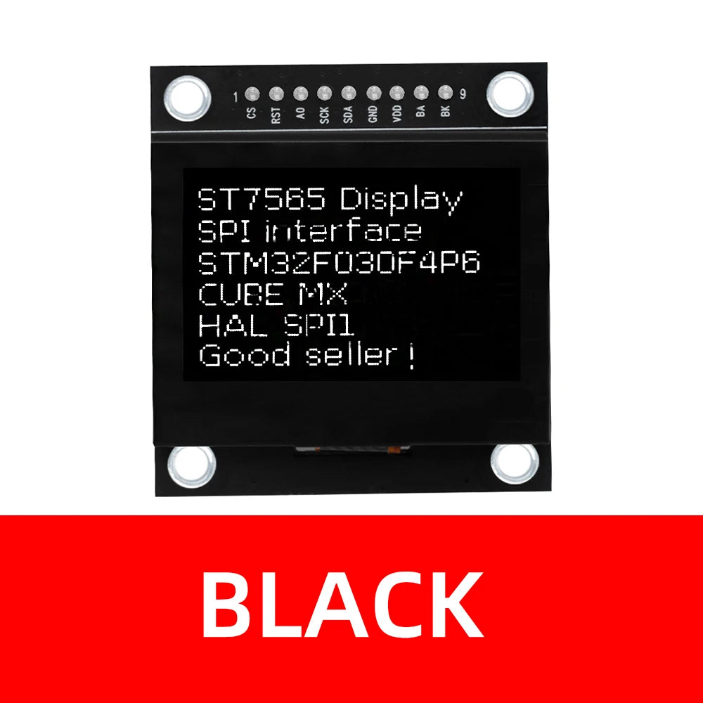 Arduino-compatible 12864 LCD Module Lcd12864-03A Dot Matrix Serial Zpaxo black