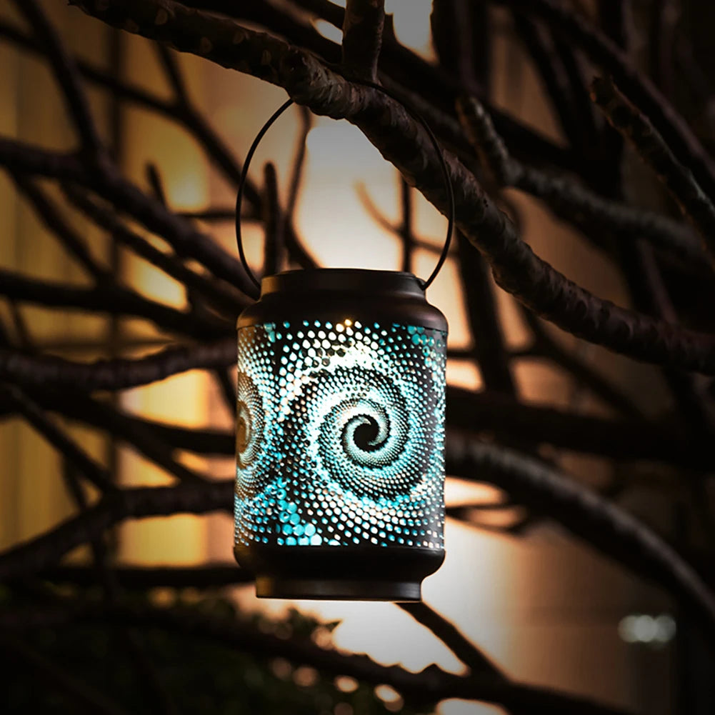 3D Snail Solar Hanging Lantern – LED Outdoor Garden Light