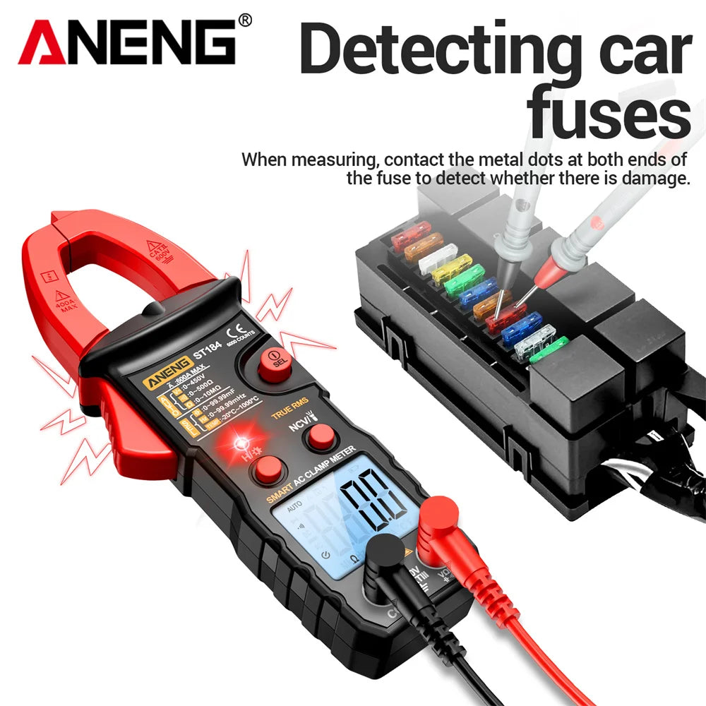 Digital Clamp Meter 6000 Count NCV Non-contact Electrical Testing