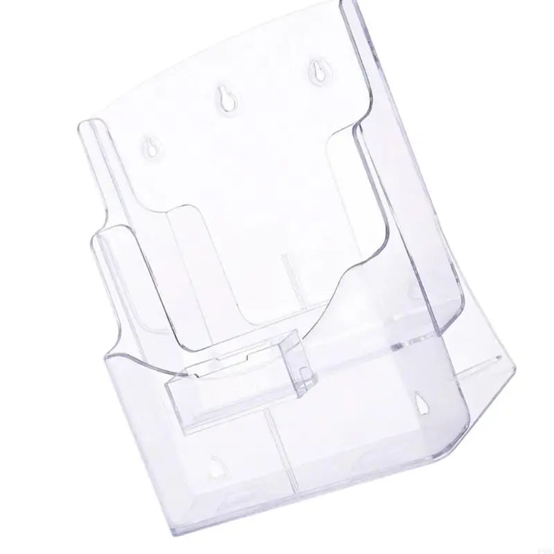 Elegant See Through Acrylic File Stand Neat Desktop Arrangement