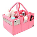 Children's Felt Diaper Storage Bag Baby Miscellaneous Toys Diapers Large Capacity Felt Diaper Bag Zpaxo Pink