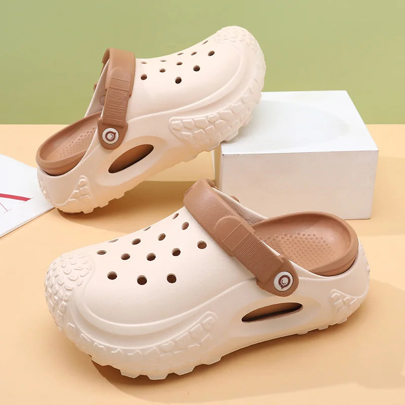 Summer Thick-soled Clogs Women Non-slip Height-increasing Slippers
