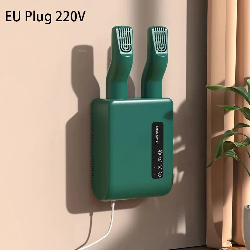220V Electric Shoes Dryer Bake Shoe Gloves Drying Machine Sterilizer Boots Drier Foot Protector Odor Deodorant Heater Shoe Dryer Zpaxo 200422-green