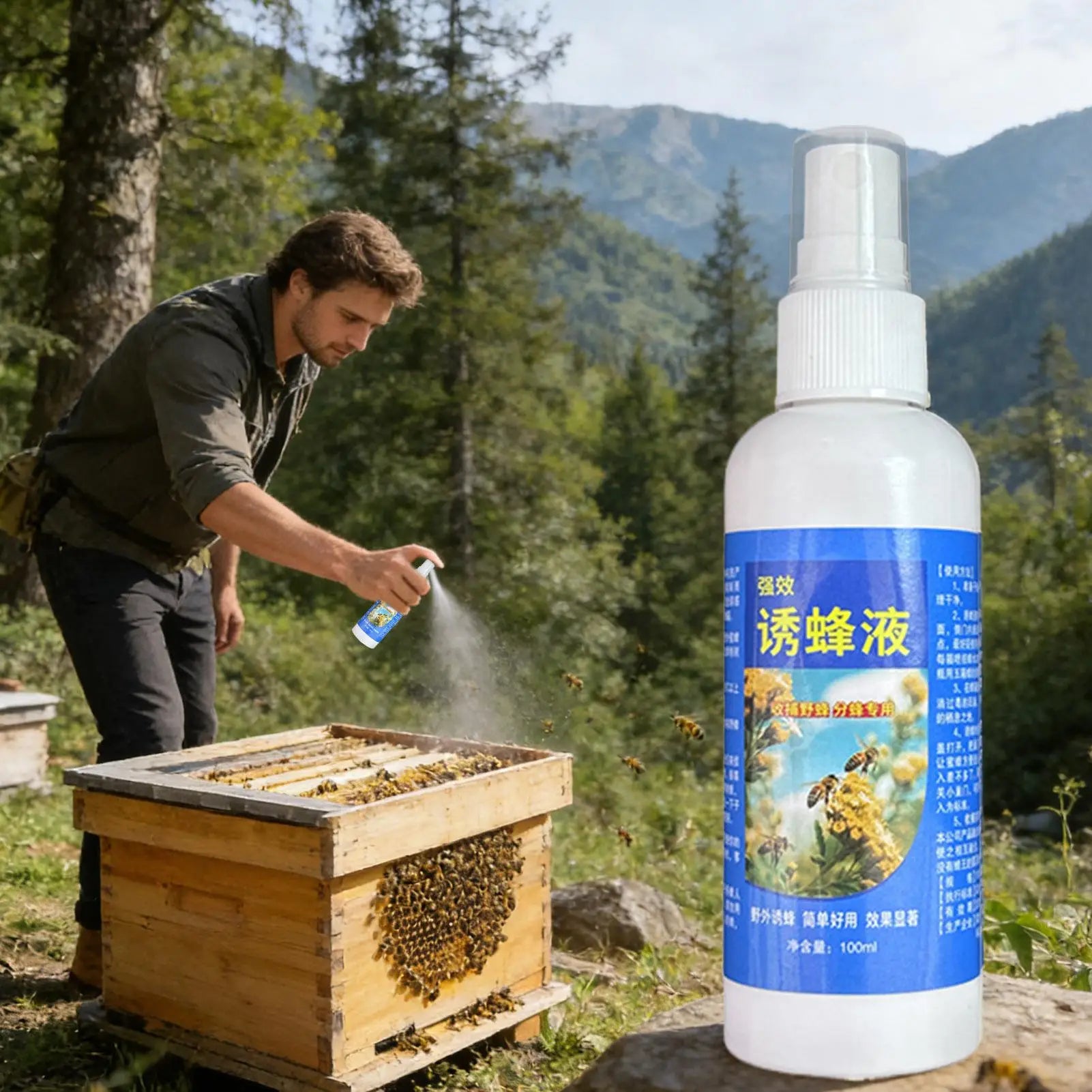 Bee Attractant 100ml Outdoor Beekeeping Bee Attractant Bait Attractant Effective User Bee Lure Bee Bait For Bee Lure Swarms Zpaxo