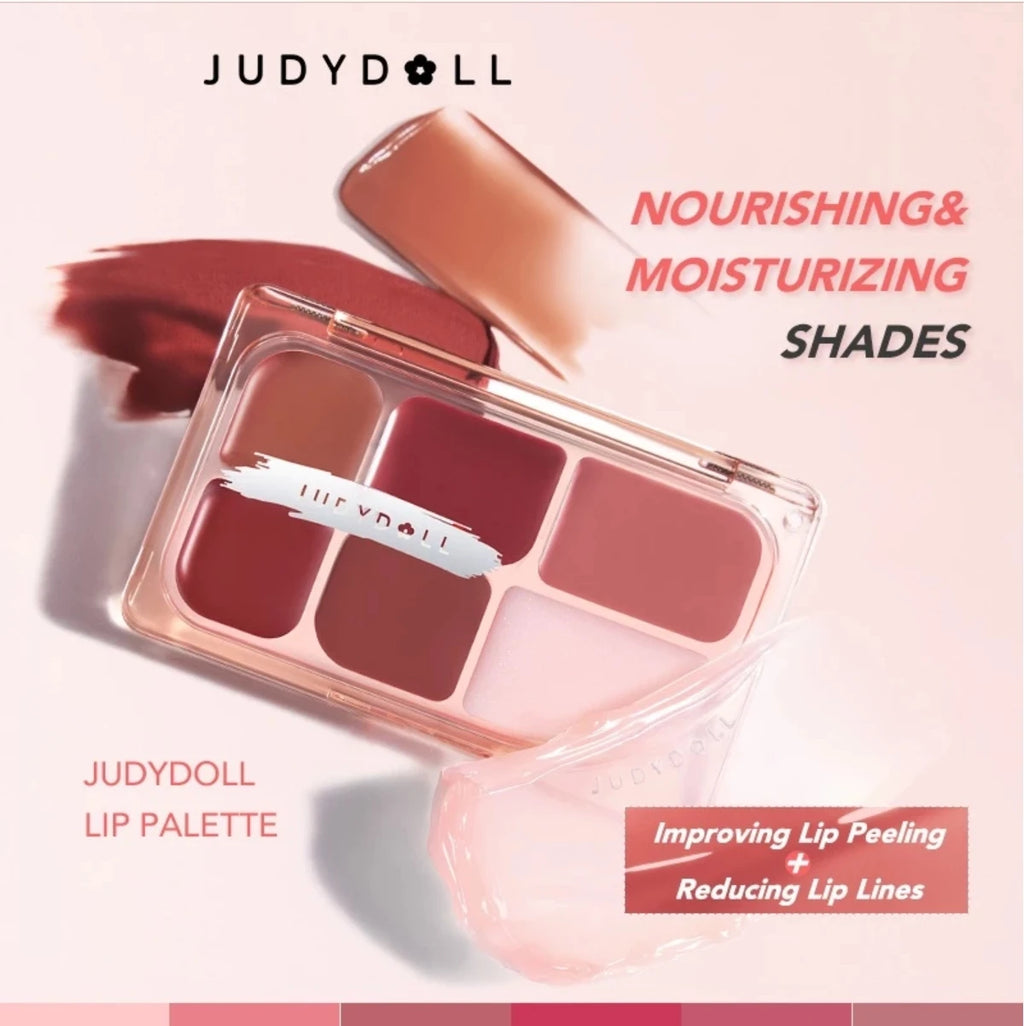 Judydoll Six Lipstick Palette Matte Velvet Cream Multi Purpose Paste Zpaxo