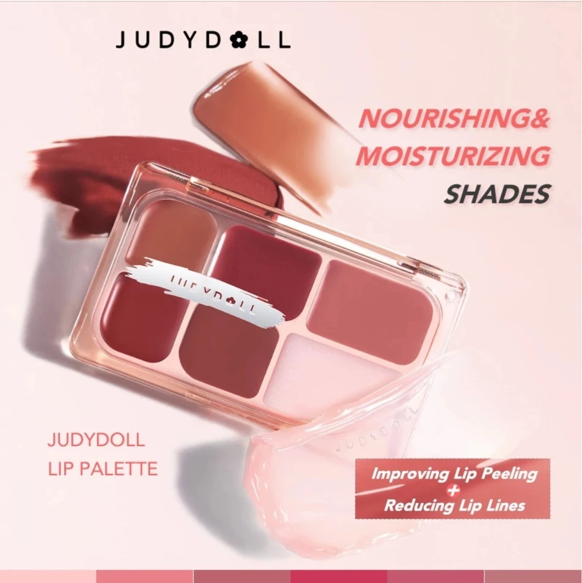 Judydoll Six Lipstick Palette Matte Velvet Cream Multi Purpose Paste Zpaxo
