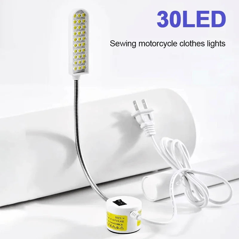 10/20/30 Industrial Lighting LED Sewing Machine Night Lights Home With Magnetic Flexible Adjustable For Base Adsorbed Work Lamps Zpaxo