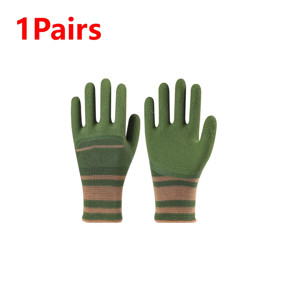 Gardening Gloves Yard Work Garden Gloves Puncture-Resistant Thorn-Proof Waterproof Planting Tool Indoor/Outdoor Protective Zpaxo 1 Pair