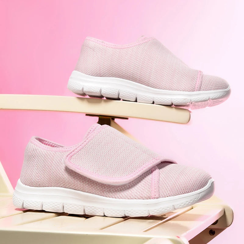 Spring Summer Mesh Lightweight Breathable Velcro Women's Casual Shoes Zpaxo