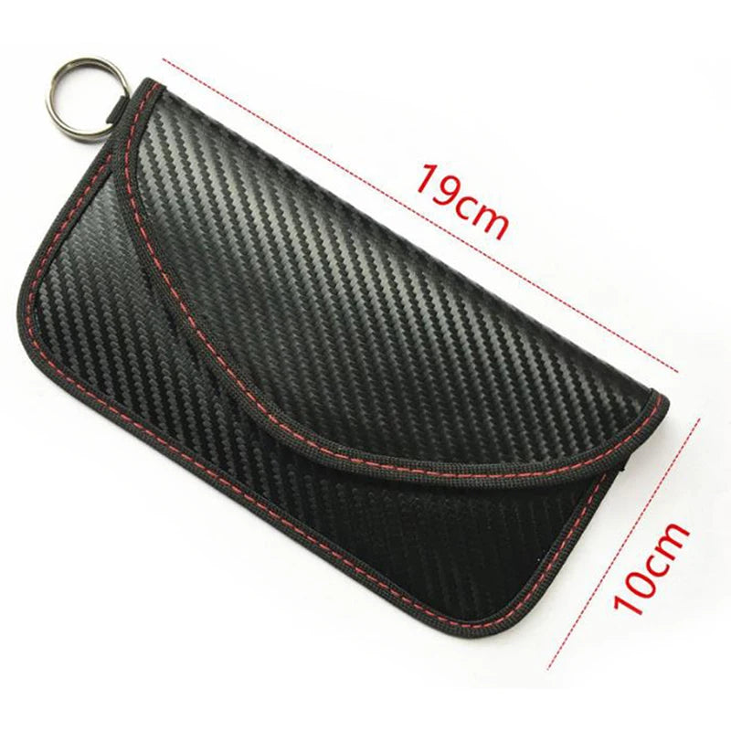 Faraday Bag Car Key RFID Signal Blocker – Carbon Fiber Pouch