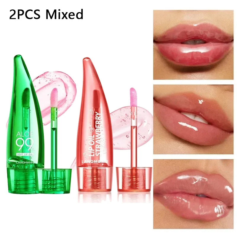 Aloe Vera Moisturizing Lip Gloss Temperature-changing Liquid Balm