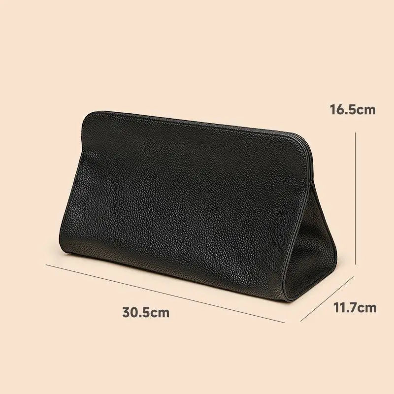 PU Leather Hair Tool Bag – Curling Iron & Flat Iron Organizer Hair Tool Organizer Zpaxo Black
