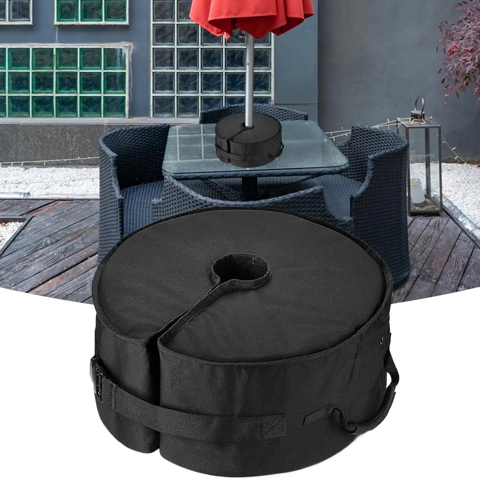 Heavy Duty Outdoor Umbrella Base Weight Sand Bag 90lbs Fillable