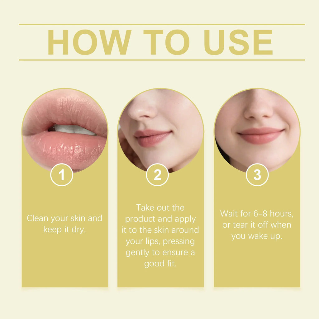 Hyaluronic Acid Nourishing Lip Mask Improve Fine Lines Reduce Dead Skin Long-Lasting Hydration Gentlees Dudu Lip Care Patches Zpaxo