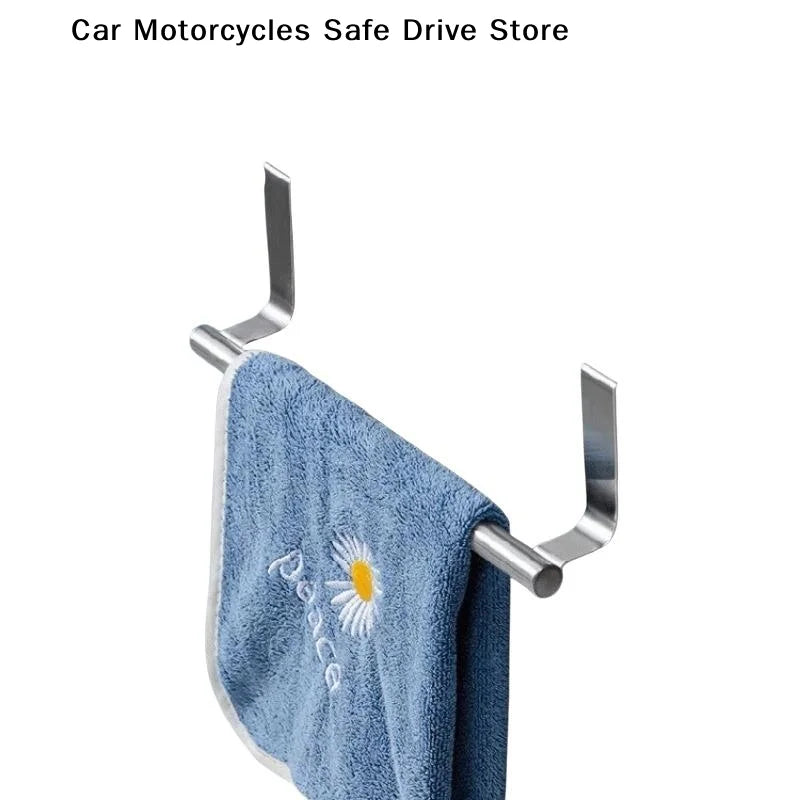 Towel Robe Rack Stainless Steel Bar Kitchen Dish Cloths Hanger Home