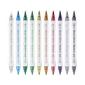 Temporary Tattoo Body Art Pen – DIY Double-Headed Makeup Marker Body Art Pen Zpaxo 10 colors