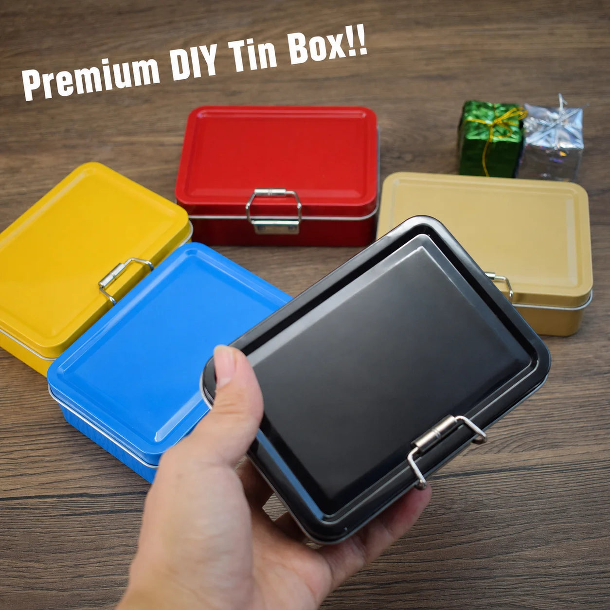 Tinplate Flip-Top Storage Tin Box – Fishing & Craft Organizer Metal Storage Tin Zpaxo