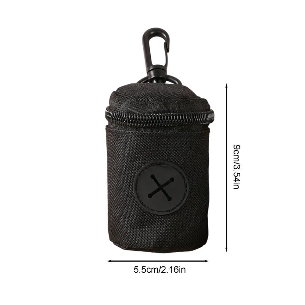 Dog Poop Bag Carrier Portable Pet Waste Bag Dispenser Luxury Stylish Dog Garbage Holder Dispensers pet Cleaning Supplies Zpaxo Black
