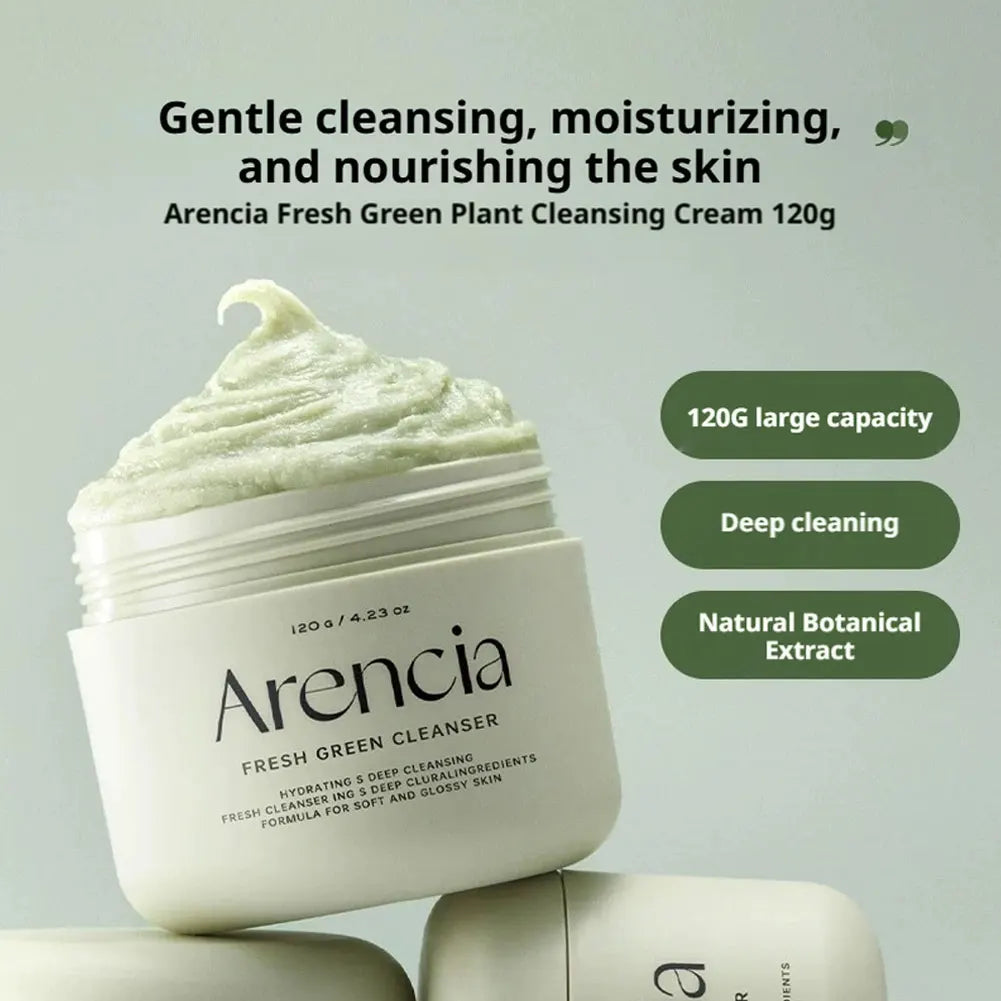 Arencia Green Rice Mochi Cleanser 120g | Gentle, Deep Clean Facial Cleanser Zpaxo
