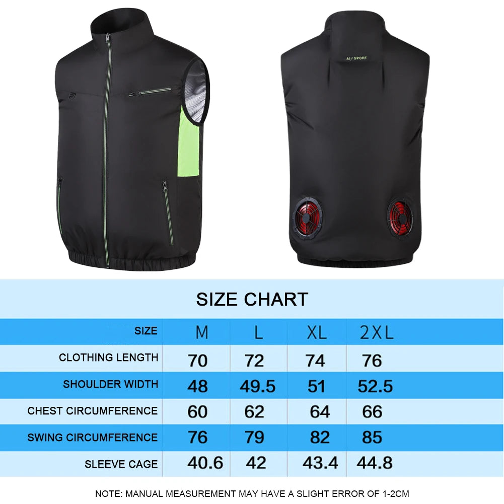 Wearable Cooling Vest Heat Resistant Air Conditioner Clothes
