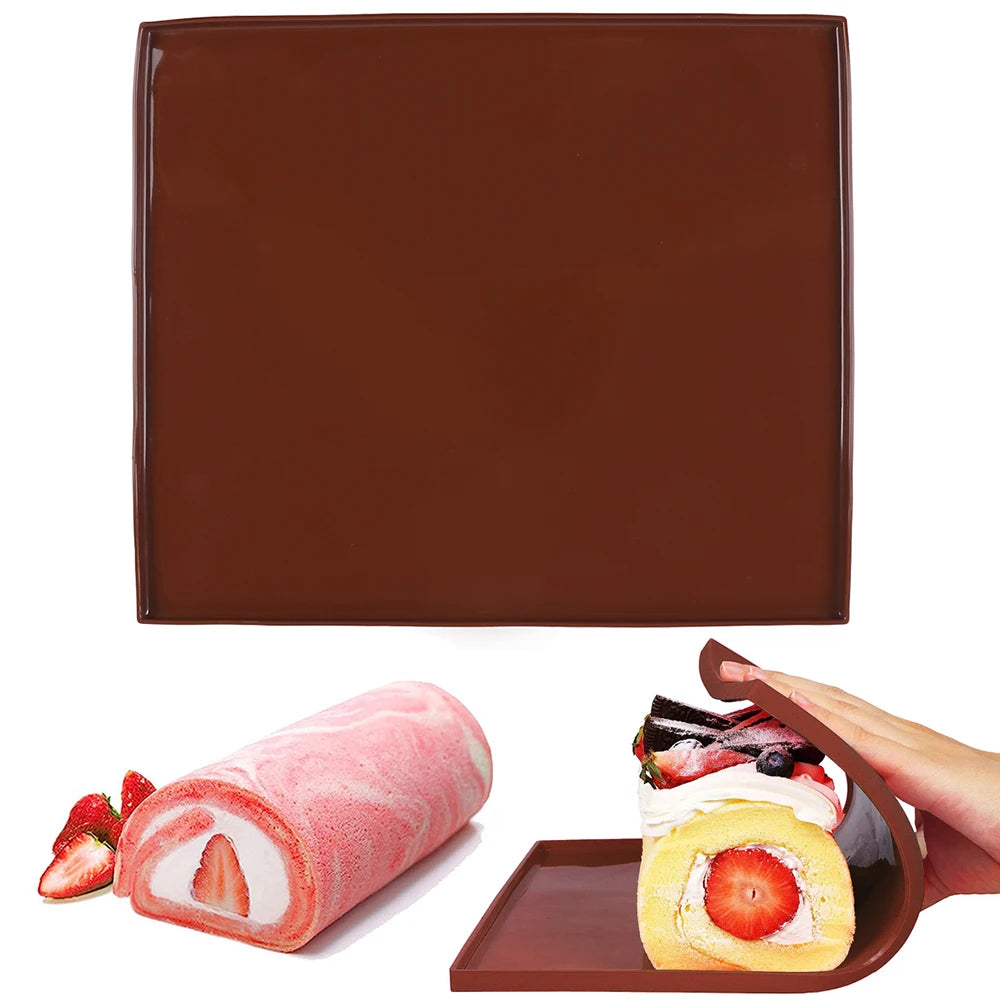 Swiss Roll Silicone Baking Mat Non-Stick Cake Pad Tray Bakeware Baking Pastry Tools Zpaxo