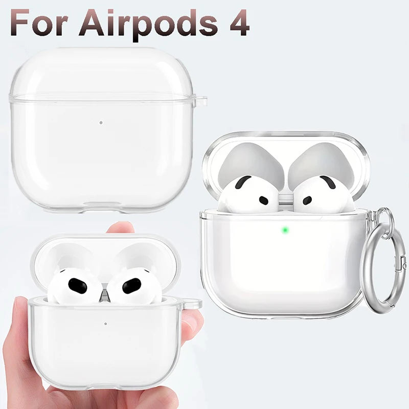 Transparent Protecitve Case Apple Airpods 4 Wireless Earphone Clear