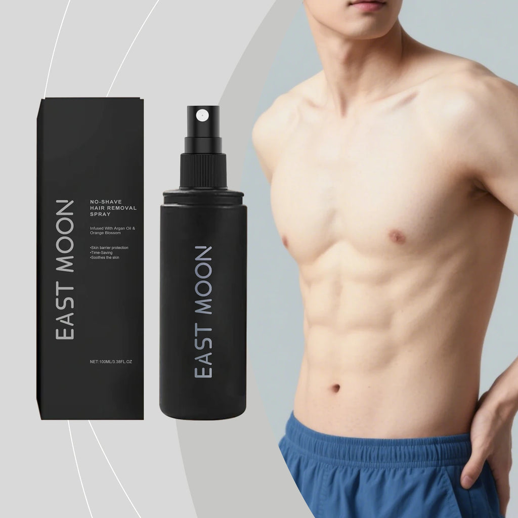 East Moon Men's Hair Removal Spray – Gentle & No Redness Depilatory Spray Zpaxo