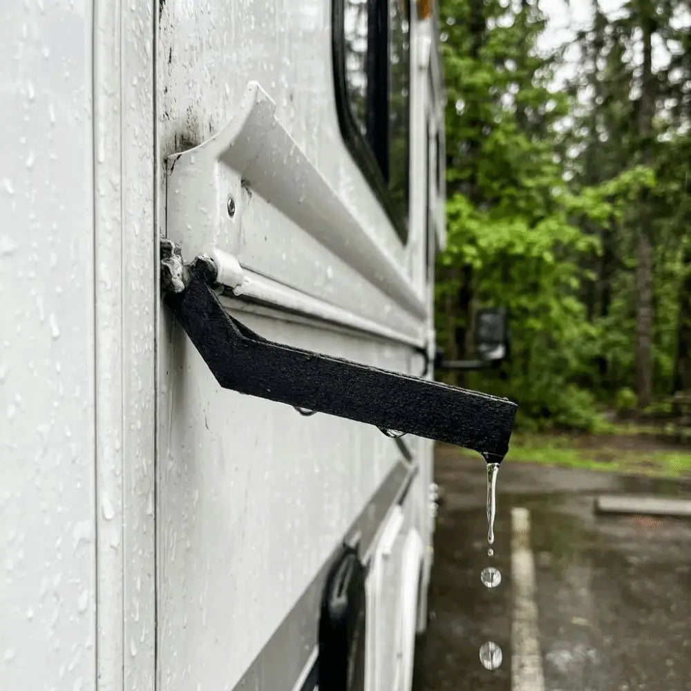 Universal RV Rain Gutter Extension Solid Material Stable Structure Zpaxo
