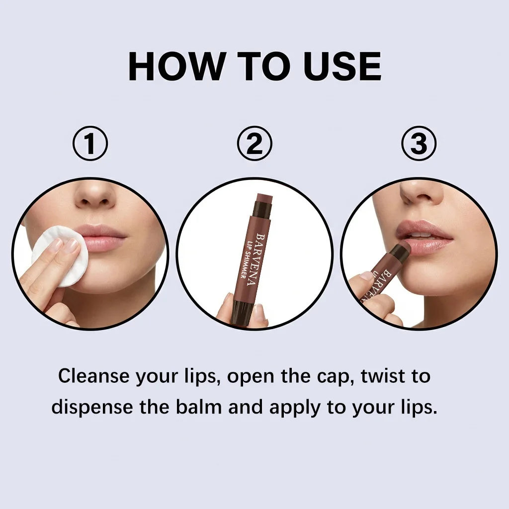 Lip Shimmer Balm – Hydrating, Glossy & Plumping Lip Care Lip Balm Zpaxo