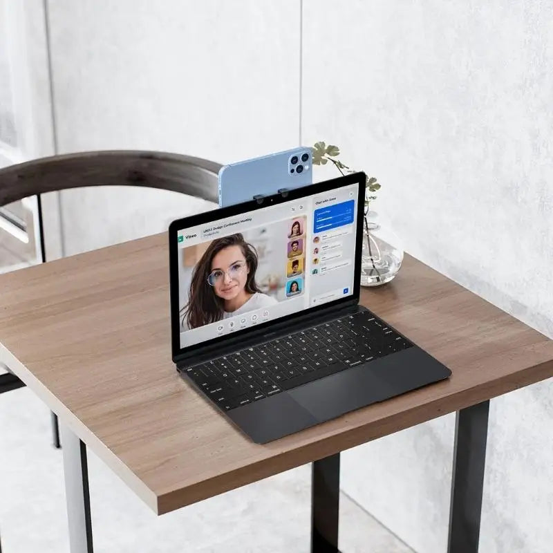 652F Laptop Phone Mount Holder Phone Stand Metal Aluminium Alloy Laptop Notebook Extension Bracket Portable Zpaxo