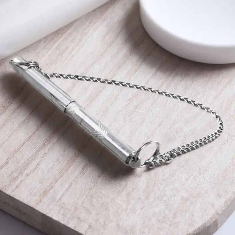 Stainless Steel Dog Whistle Adjustable Pitch Recall Training Stop