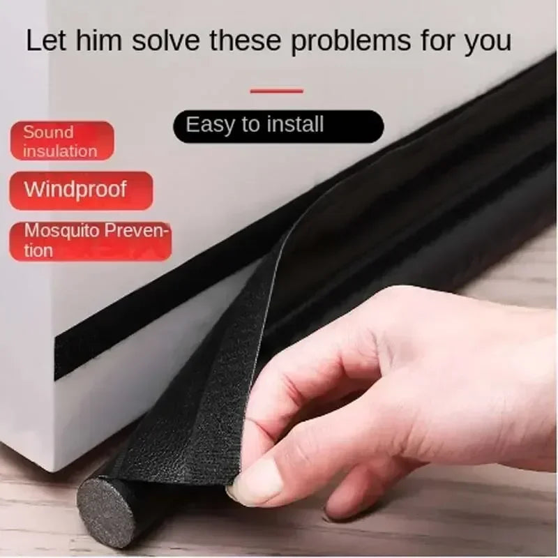 Waterproof A Sealing Strip Door Seam Door Bottom Sealing Strip Sound Insulation Wind Strip Foam Tape Bedroom Door Gap Handwork Zpaxo