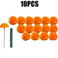 2025 Artificial Marigold Flowers Halloween Silk Birthday Party Diwali