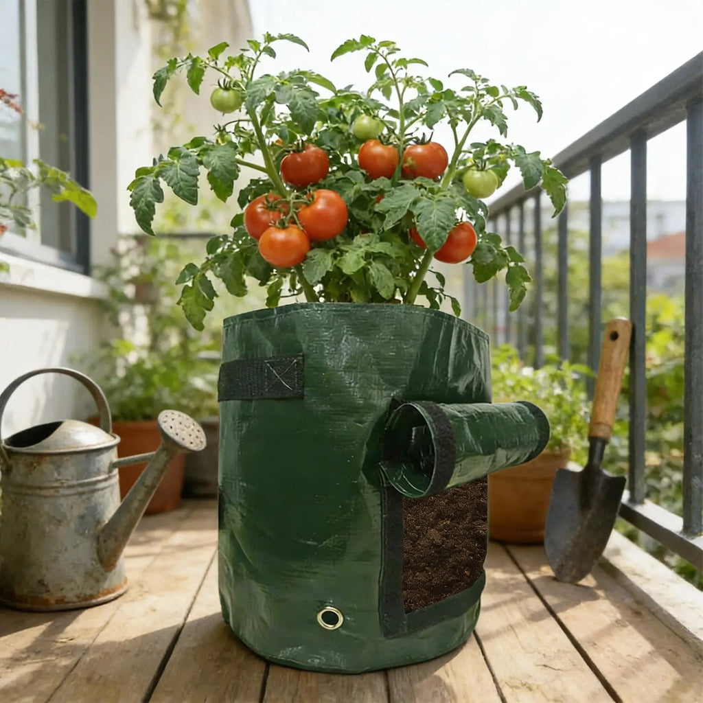 Potato Growing Containers 4 Large Flap Handles Garden Bags Grow