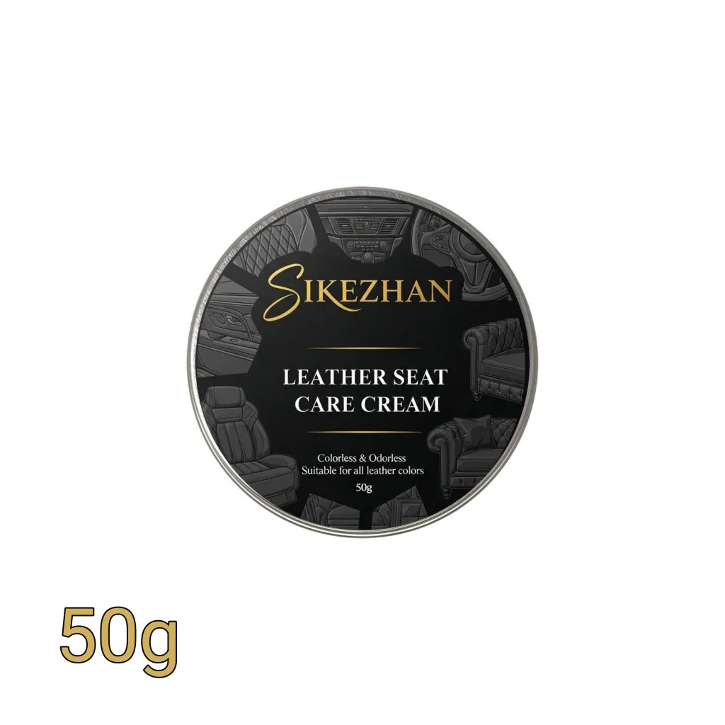 Finest Quality All Natural Leather Cream - for Sofas, Car Seats, Bags, Shoes Clean, Polish and Maintain Restore Leathercraft Zpaxo 50g