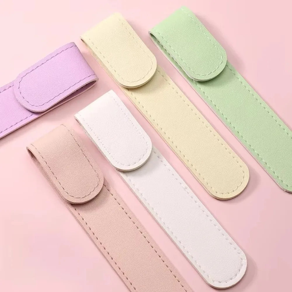 Stainless Steel False Eyelash Tweezers High Precision Anti-static Lashes Extension Tweezer With Leather Case Cartoon Zpaxo