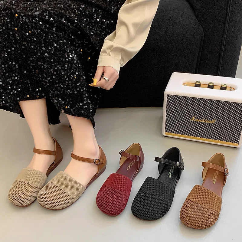 Sandals 2026 Spring Summer Handwoven Versatile Women's Retro Literary