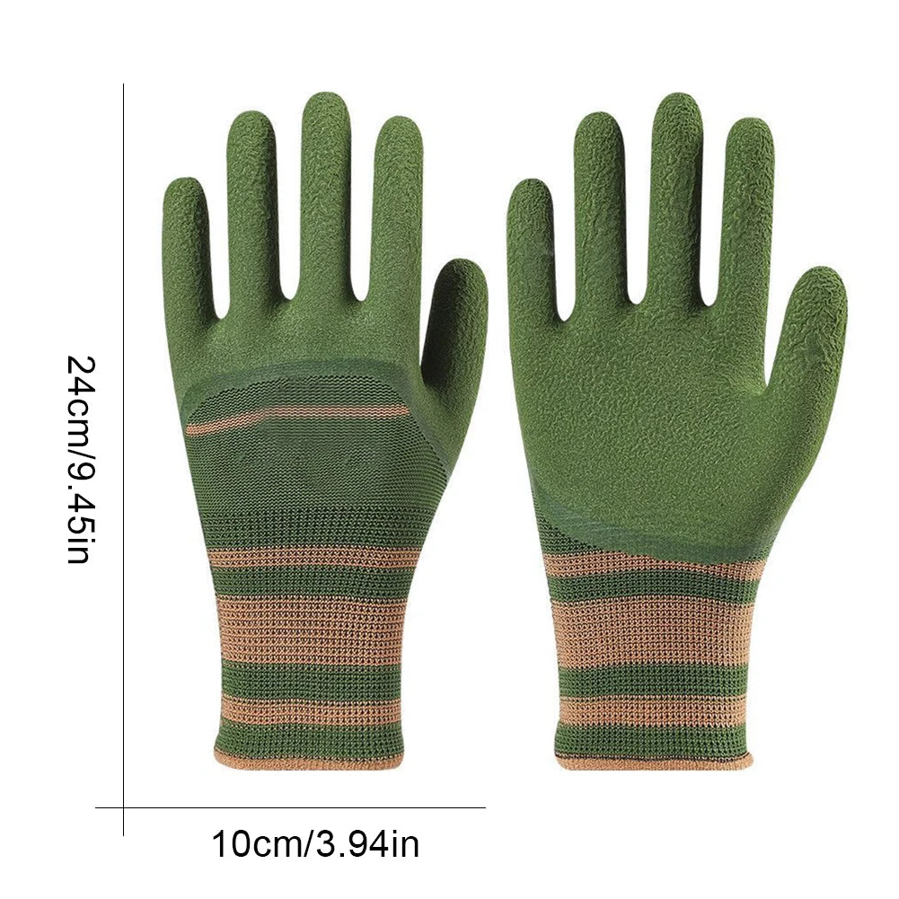 Gardening Gloves Yard Work Garden Gloves Puncture-Resistant Thorn-Proof Waterproof Planting Tool Indoor/Outdoor Protective Zpaxo
