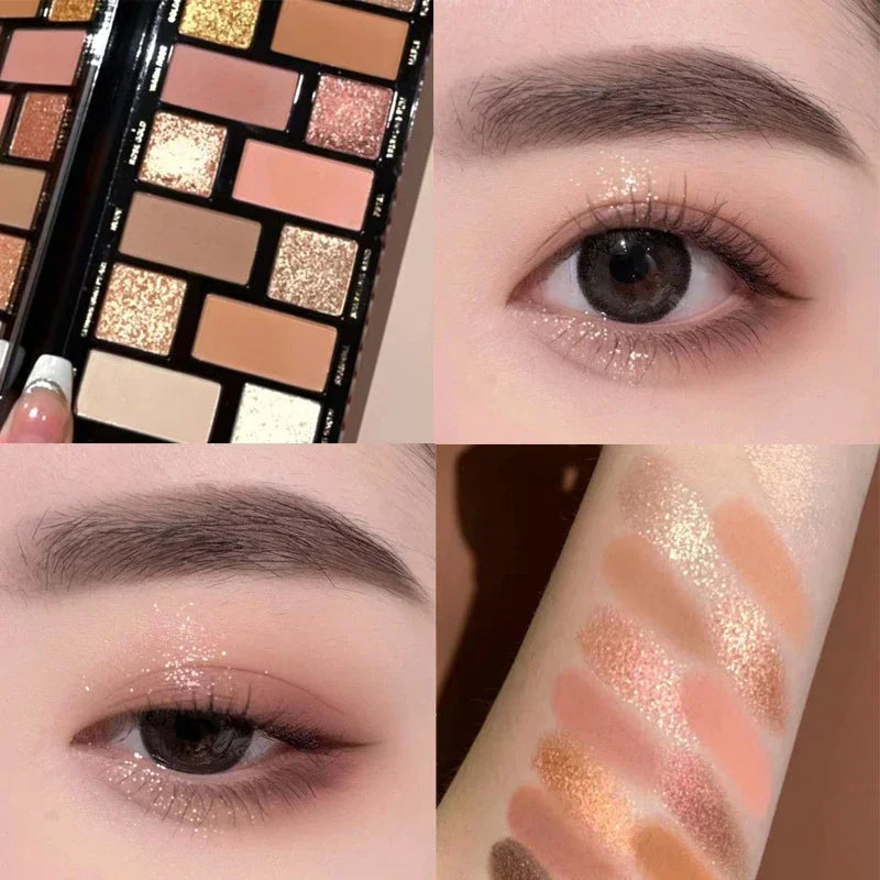 Glitter 16 Eyeshadow Palette Makeup Long-lasting Matte Eye Shadow